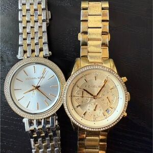 Michael Kors Dual-Tone Silver and Gold Watches